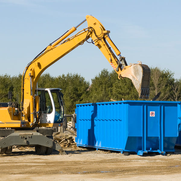 can i rent a residential dumpster for a construction project in Rubicon